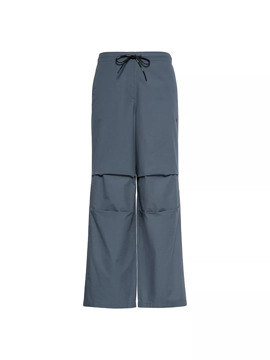 Calvin Klein Calvin Klein Kadın Normal Kalıp Beli Lastikli Geniş Paçalı Pamuk Lacivert Pantolon LV047G610G-CEG