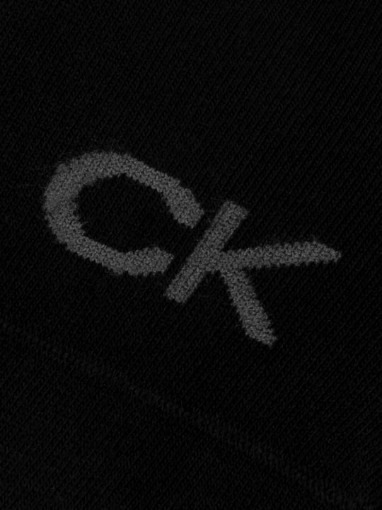 Calvin Klein Calvin Klein Kadın Pamuklu Yumuşak Kumaş CK Logo İşlemeli İkili Paket Siyah Çorap C701228801-001