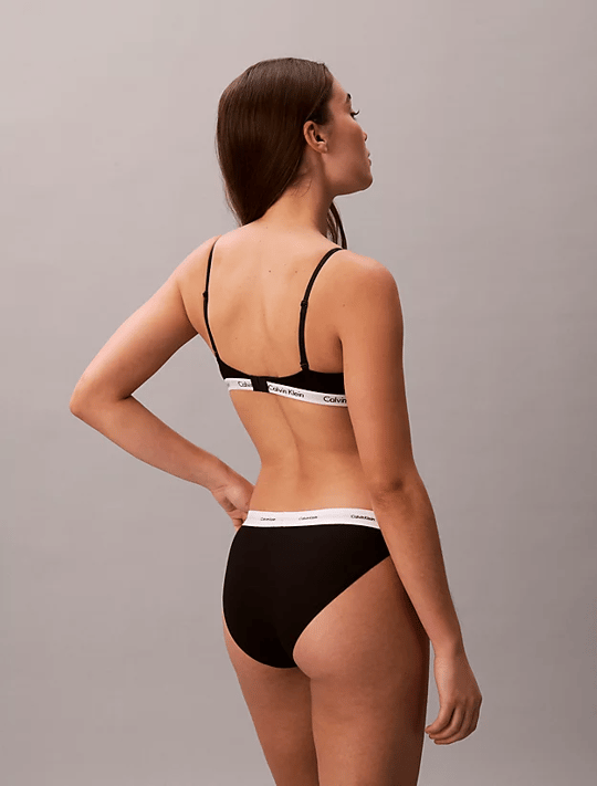Calvin Klein Calvin Klein Kadın Pamuklu Slim Fit Beli Elastik Bantlı 3'lü Siyah-Beyaz Boxer LV00QD5309-6H3