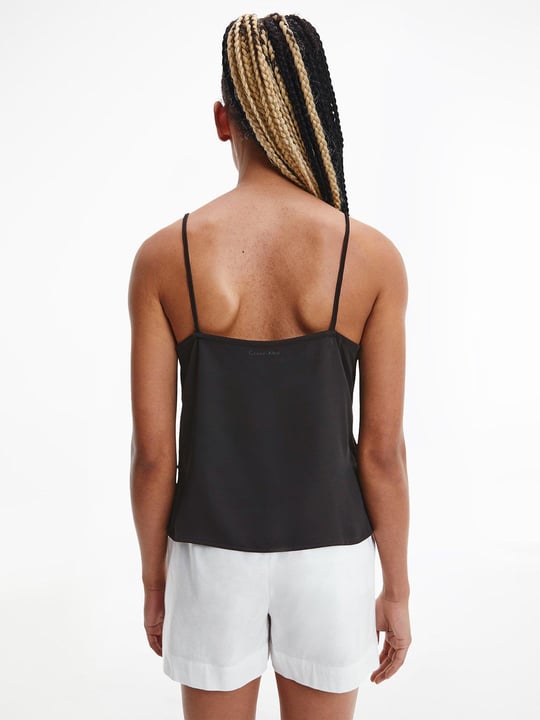 Calvin Klein Calvin Kleın Kadın Pamuklu V Yaka Regular Fit Siyah Bluz K20K203781-BEH