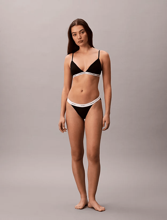 Calvin Klein Calvin Klein Kadın Pamuklu Slim Fit Beli Elastik Bantlı 3'lü Siyah-Beyaz Boxer LV00QD5309-6H3
