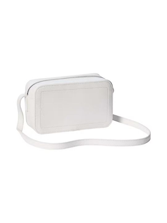 Calvin Klein Calvin Klein Kadın Parlak CK Logolu Fermuarlı Ayarlanabilir Omuz Askılı Beyaz Çanta LV04F3220G-4LX