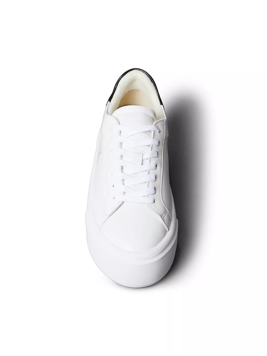 Calvin Klein Calvin Klein Kadın Platform Taban CK Logolu Deri Beyaz1 Sneaker YW0YW01928-01W