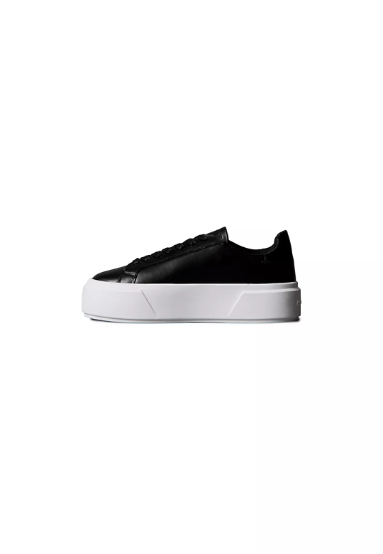 Calvin Klein Calvin Klein Kadın Platform Taban CK Logolu Deri Siyah Sneaker YW0YW01928-BEH