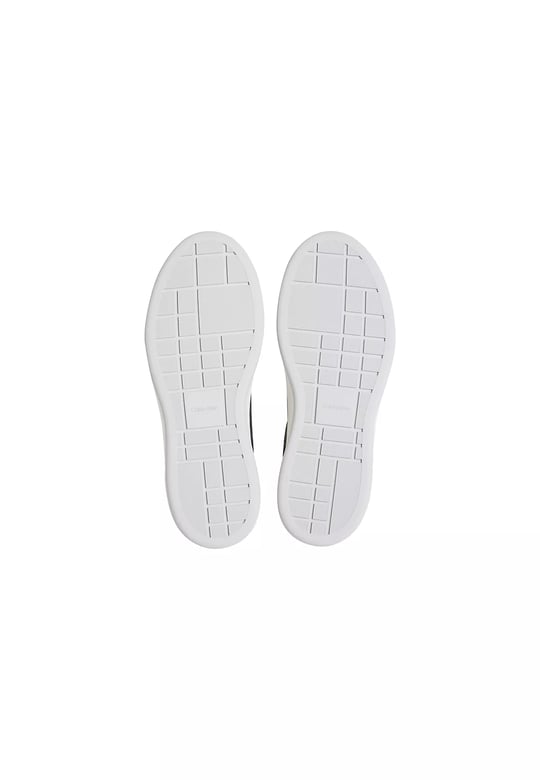Calvin Klein Calvin Klein Kadın Platform Tabanlı Süet Detaylı CK Logo Desenli Siyah Sneaker HW0HW02984-01R