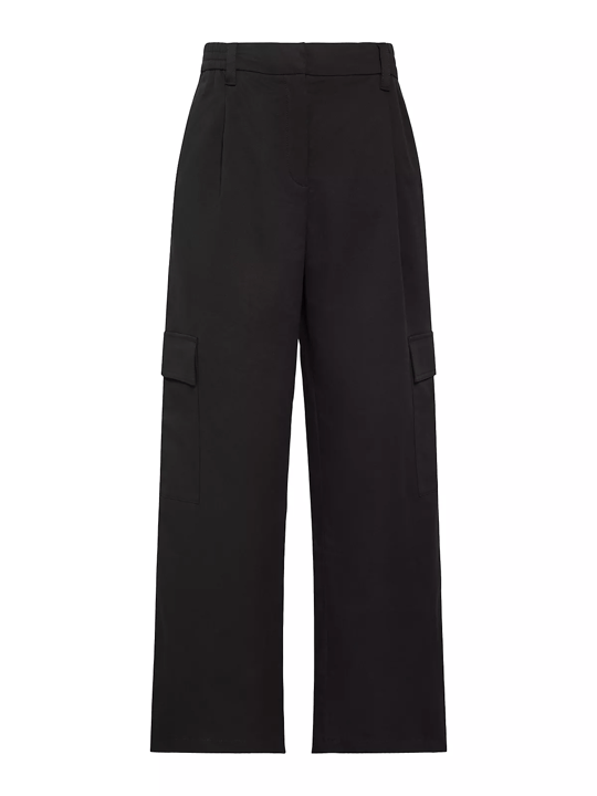 Calvin Klein Calvin Klein Kadın Rahat Kalıp Beli Lastikli Cep Detaylı Geniş Paçalı Siyah Pantolon LV047F623G-UB1
