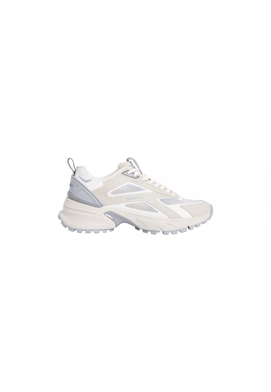 Calvin Klein Calvin Klein Kadın Rahat ve Yüksek Tabanlı Logo Detaylı Bej Sneaker HW0HW03019-0GC