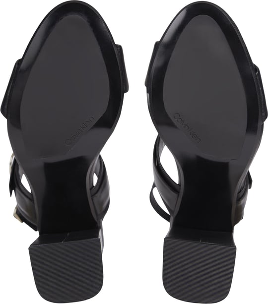 Calvin Klein Calvin Kleın Kadın Rahat Deri Topuklu Siyah Sandalet HW0HW01486-BEH