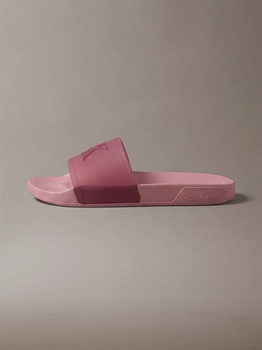 Calvin Klein Calvin Klein Kadın Rahat Taban Logo Dokulu Pembe Terlik HW0HW02959-VCE
