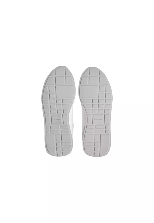 Calvin Klein Calvin Klein Kadın Rahat Taban Bağcıklı Deri Düz Taban Beyaz Sneaker YW0YW01990-01W