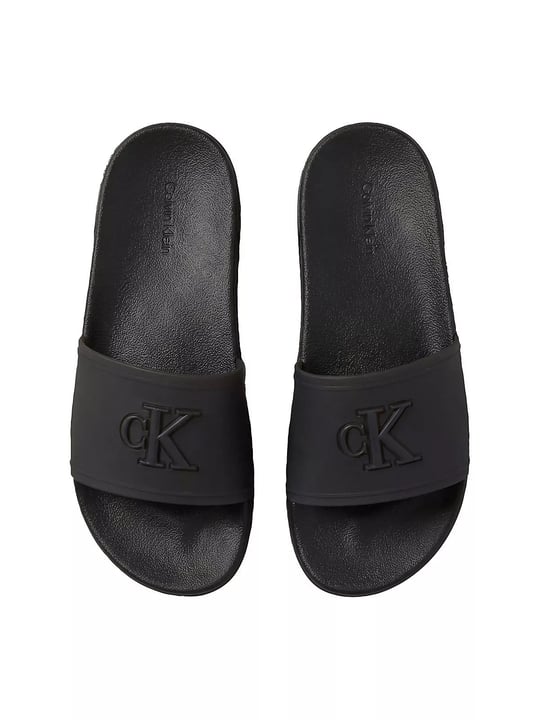 Calvin Klein Calvin Klein Kadın Rahat Taban Logo Dokulu Siyah Terlik HW0HW02959-0GJ