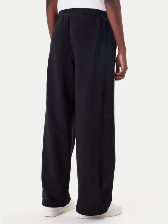 Calvin Klein Calvin Klein Kadın Rahat Kalıp Beli Lastikli Pamuklu Geniş Paça Siyah Eşofman Altı LV047C249G-UB1
