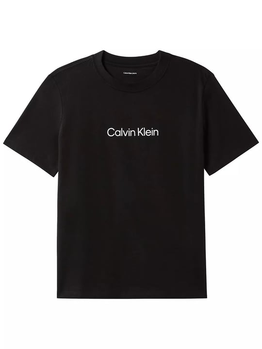 Calvin Klein Calvin Klein Kadın Regular Fit Yuvarlak Yakalı Logo Baskılı Kısa Kollu Crop Siyah T-Shirt LV044G801G-UB1