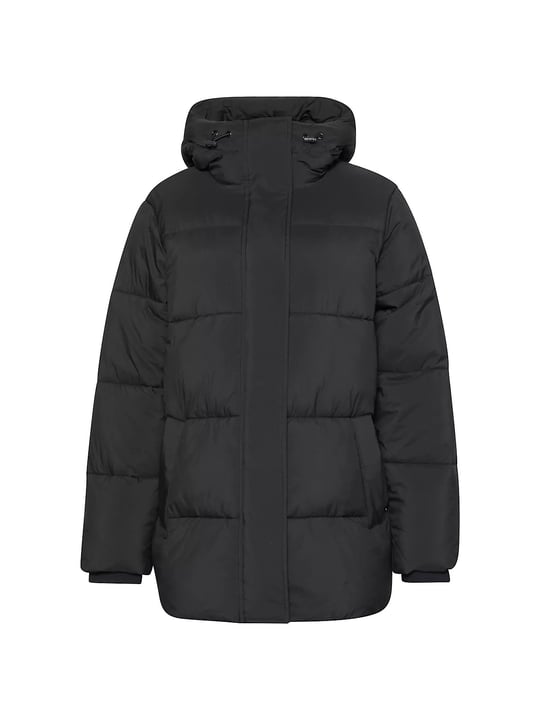 Calvin Klein Calvin Klein Kadın Regular Fit Su ve Rüzgar İtici Kapüşonlu Çıkarılabilir Logo Kemerli Şişme Siyah Mont LV047D507G-UB1