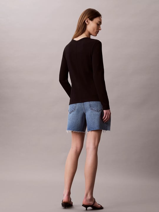 Calvin Klein Calvin Klein Kadın Regular Fit Pamuklu Uzun Kollu Siyah Hırka LV047G207G-UB1
