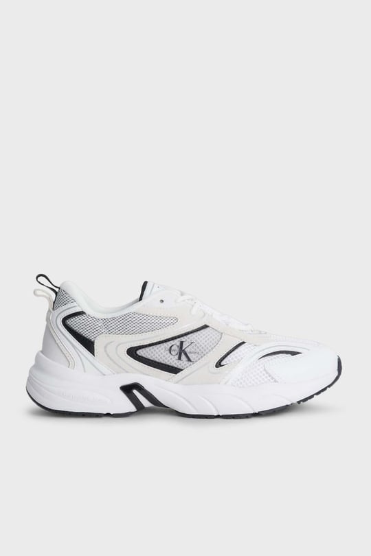 Calvin Klein Calvin Kleın Kadın Retro Model Bağcıklı Siyah-Beyaz Ayakkabı YW0YW00891-0K5