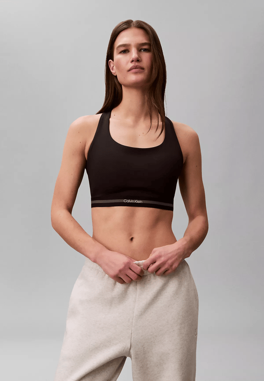Calvin Klein Calvin Klein Kadın Slim Fit Esnek Kumaş Düz Model Siyah Sporcu Sütyeni LVGWS6K349-UB1