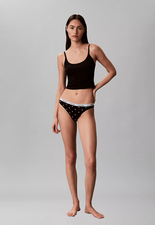 Calvin Klein Calvin Klein Kadın Slim Fit  Bel Lastikli Calvin Klein Yazılı Pembe Bikini Altı 000QD5208E-3IX