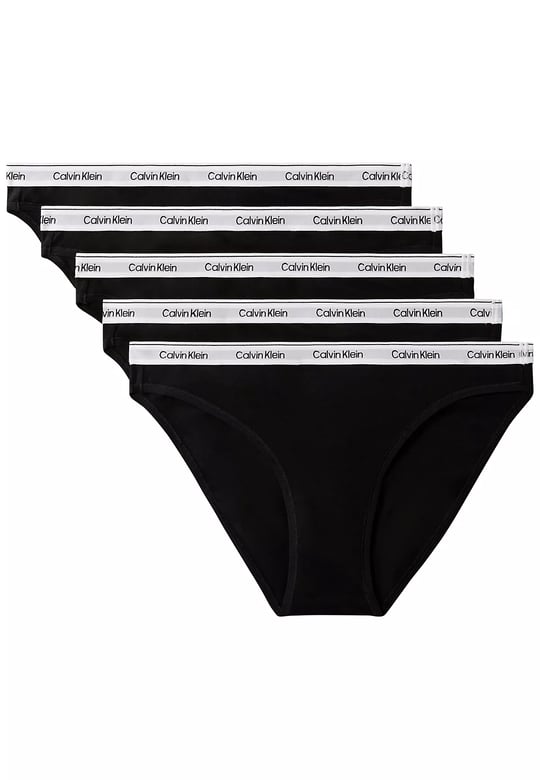 Calvin Klein Calvin Klein Kadın Slim Fit  Bel Lastikli Calvin Klein Yazılı Siyah Bikini Altı 000QD5208E-UB1