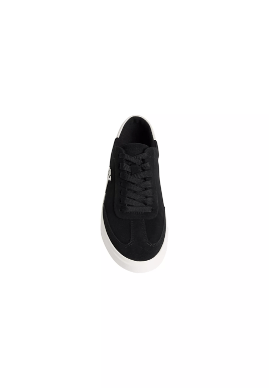 Calvin Klein Calvin Klein Kadın Süet Deri Rahat ve Düz Taban CK Logolu Siyah Sneaker HW0HW03144-0GM
