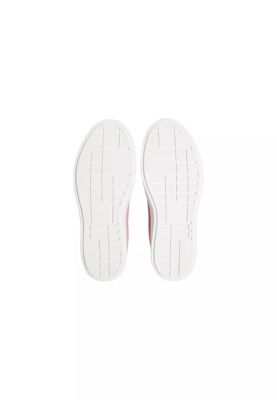 Calvin Klein Calvin Klein Kadın Süet Deri Rahat ve Düz Taban CK Logolu Pembe Sneaker HW0HW03144-0J2