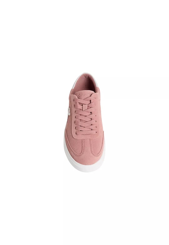 Calvin Klein Calvin Klein Kadın Süet Deri Rahat ve Düz Taban CK Logolu Pembe Sneaker HW0HW03144-0J2