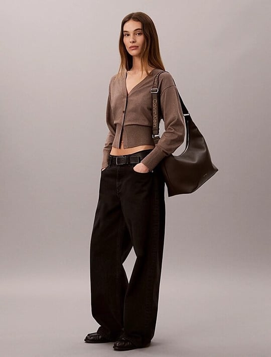 Calvin Klein Calvin Klein Kadın Üstten Tutmalı İç Fermuar Cepli Logo Şerit Askılı Kahverengi Çanta LV04F3891G-BAL