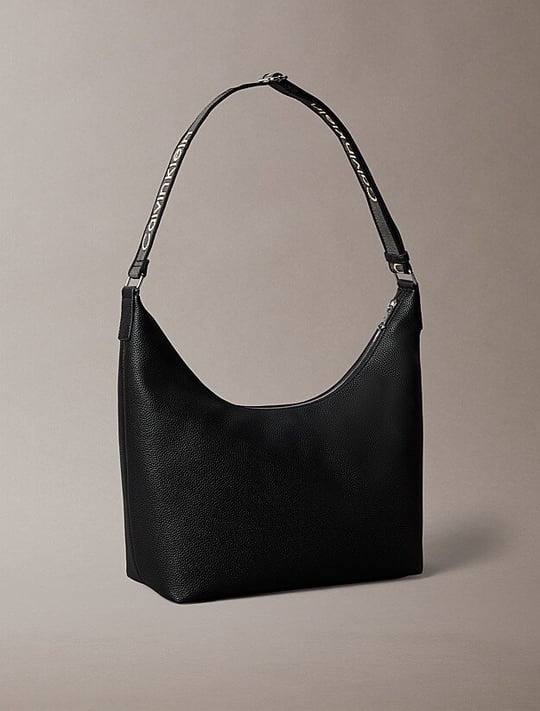 Calvin Klein Calvin Klein Kadın Üstten Tutmalı İç Fermuar Cepli Logo Şerit Askılı Siyah Çanta LV04F3891G-UB1