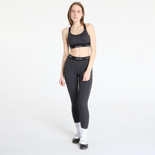 Calvin Klein Calvin Klein Kadın Vücudu Saran Kalıp Beli Elastik Bantlı Hızlı Kuruyan Kumaş Siyah Spor Sütyen LVGWS5K137-UB1