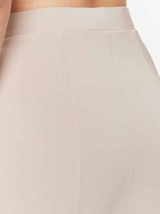 Calvin Klein Calvin Kleın Kadın Yüksek Belli Cepli Geniş Paçalı Günlük Bej Tayt J20J221917-PED