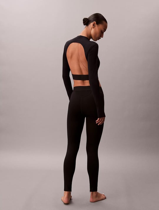 Calvin Klein Calvin Klein Kadın Yüksek Bel Slim Rahat Siyah Tayt LVGWS5L616-UB1