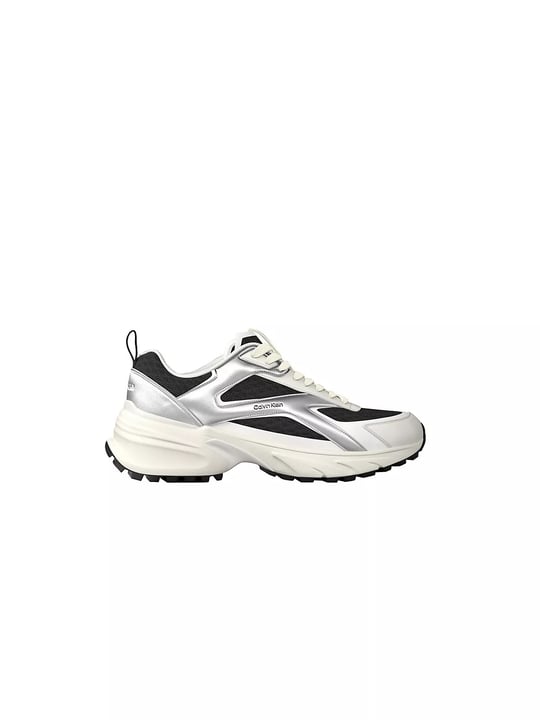 Calvin Klein Calvin Klein Kadın Yüksek ve Ortopedik Tabanlı File Detaylı Siyah Sneaker HW0HW03140-01R