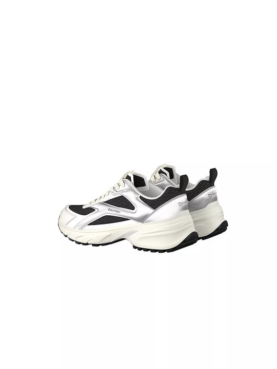 Calvin Klein Calvin Klein Kadın Yüksek ve Ortopedik Tabanlı File Detaylı Siyah Sneaker HW0HW03140-01R