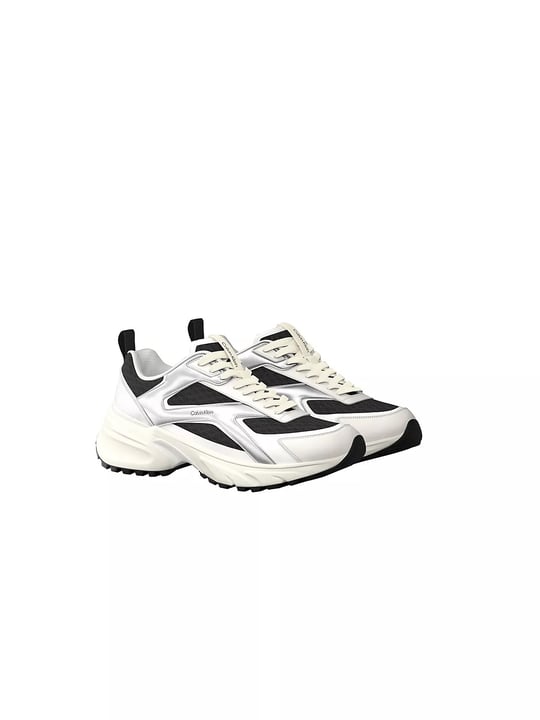 Calvin Klein Calvin Klein Kadın Yüksek ve Ortopedik Tabanlı File Detaylı Siyah Sneaker HW0HW03140-01R