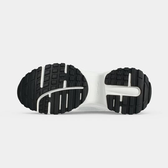 Calvin Klein Calvin Klein Kadın Yüksek Tabanlı Logo Detaylı Bağcıklı Beyaz Sneaker HW0HW03440-01W