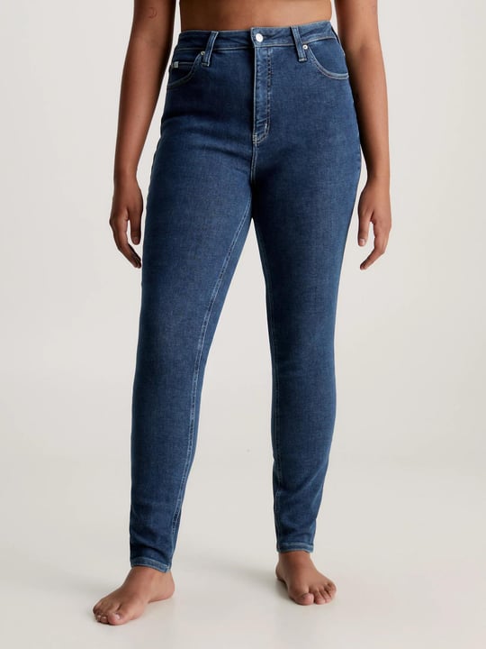 Calvin Klein Calvin Kleın Kadın Yüksek Bel Slim Rahat Lacivert Jeans J20J222214-1A4