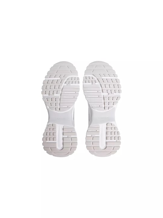 Calvin Klein Calvin Klein Kadın Yüksek ve Ortopedik Tabanlı File Detaylı Beyaz Sneaker HW0HW03140-05Y
