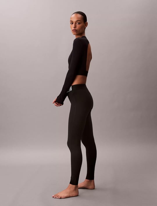 Calvin Klein Calvin Klein Kadın Yüksek Bel Slim Rahat Siyah Tayt LVGWS5L616-UB1