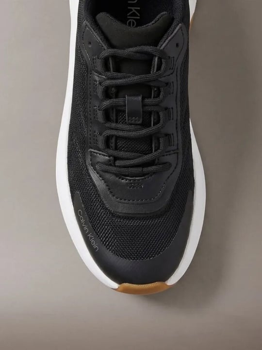 Calvin Klein Calvin Klein Kadın Yüksek ve Rahat Topuklu Nefes Alabilen Üst Yüzeyli Siyah Sneaker HW0HW03111-BEH