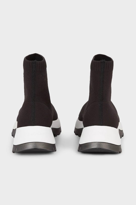 Calvin Klein Calvin Kleın Kadın Yumuşak Tabanlı Marka Logolu Rahat Siyah Sneaker HW0HW01641-BEH