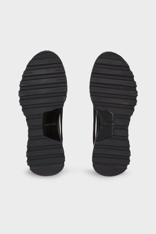 Calvin Klein Calvin Kleın Kadın Yumuşak Tabanlı Marka Logolu Rahat Siyah Sneaker HW0HW01641-BEH
