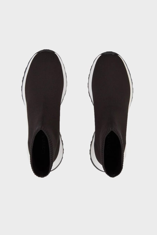 Calvin Klein Calvin Kleın Kadın Yumuşak Tabanlı Marka Logolu Rahat Siyah Sneaker HW0HW01641-BEH