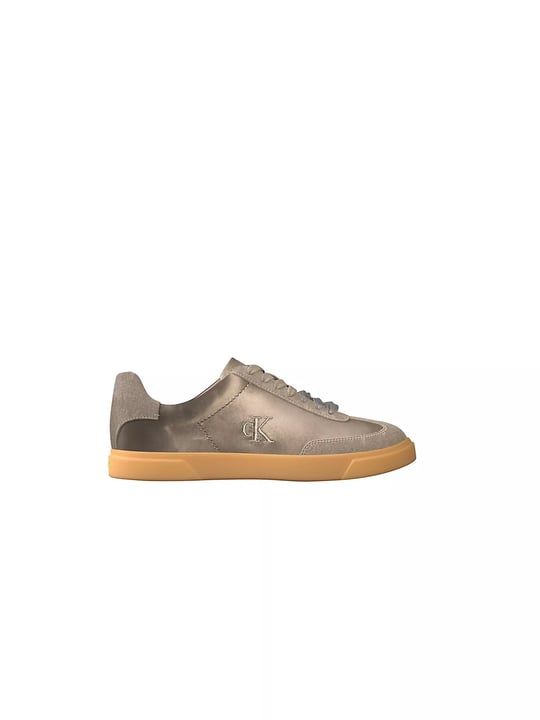 Calvin Klein Calvin Klein Kadın Yumuşak Süet Deri Rahat Taban Bağcıklı Yuvarlak Burun Kahverengi Sneaker HW0HW03288-0H0