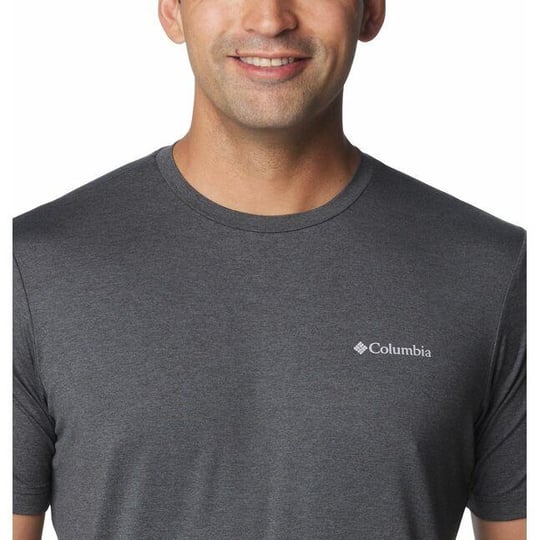 Columbia Columbia Erkek Pamuklu Marka Logolu Yazlık Günlük Kullanım Siyah T-Shirt 2074581-011