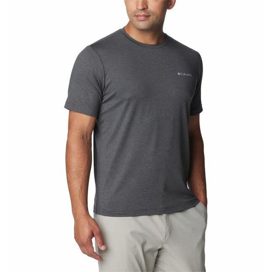 Columbia Columbia Erkek Pamuklu Marka Logolu Yazlık Günlük Kullanım Siyah T-Shirt 2074581-011