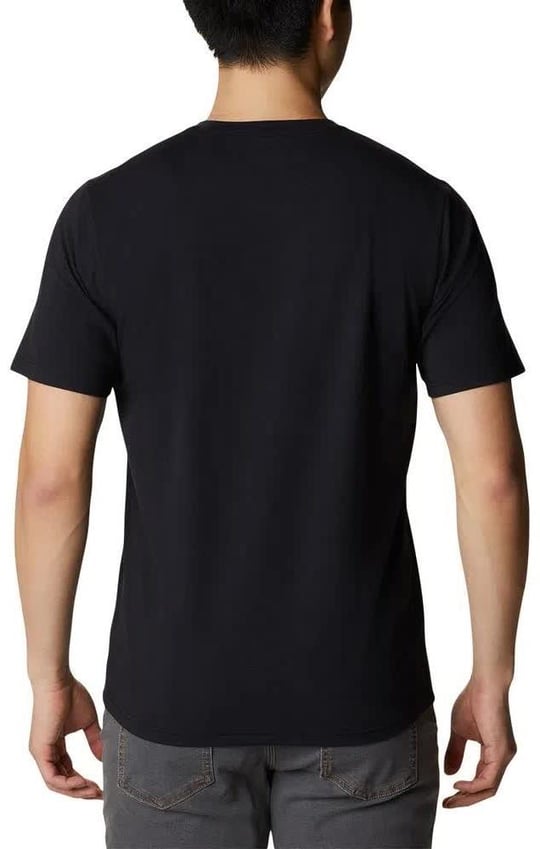 Columbia Columbia Erkek Pamuklu Marka Logolu Yazlık Günlük Kullanım Siyah T-Shirt 1931161-010