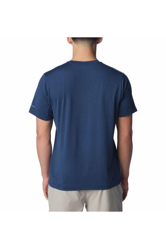 Columbia Columbia Erkek Pamuklu Marka Logolu Yazlık Günlük Kullanım Lacivert T-Shirt 2074581-464