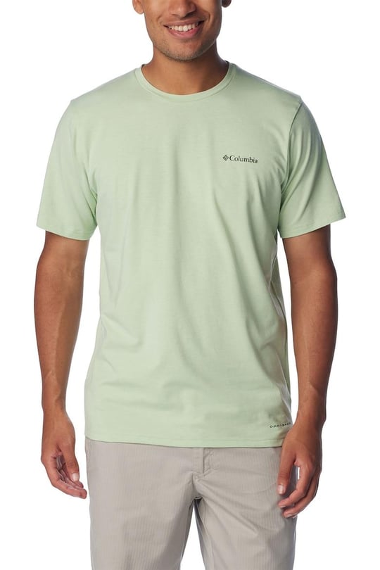 Columbia Columbia Erkek Pamuklu Marka Logolu Yazlık Günlük Kullanım Yeşil T-Shirt 1931161-349