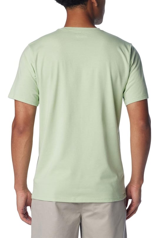 Columbia Columbia Erkek Pamuklu Marka Logolu Yazlık Günlük Kullanım Yeşil T-Shirt 1931161-349