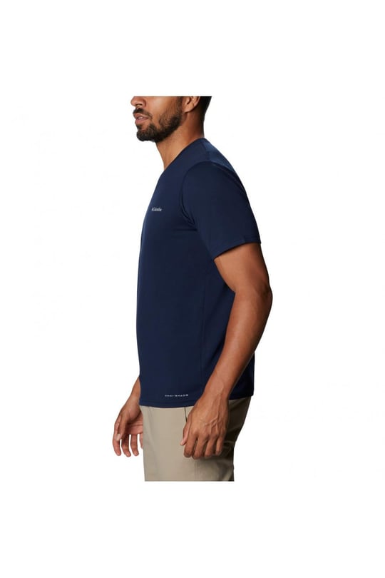 Columbia Columbia Erkek Pamuklu Marka Logolu Yazlık Günlük Kullanım Lacivert T-Shirt 1931161-464